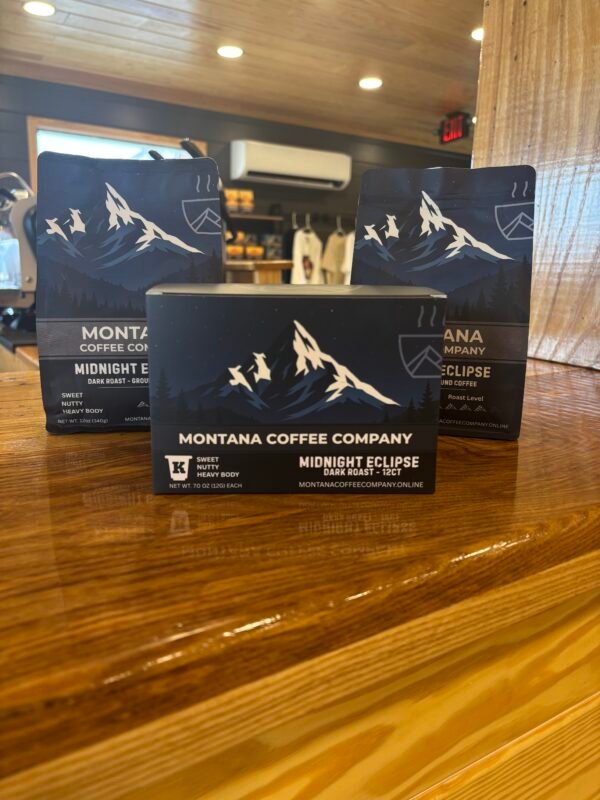 Midnight Eclipse Coffee Bundle (2 Bags + 12‑Count K‑Cups)